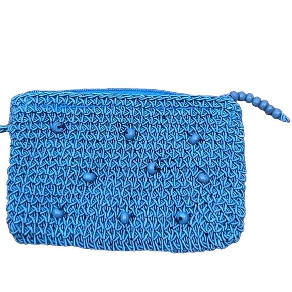 EA Etienne Aigner Nylon Beaded Starfish Design Purse - Picture 9 of 12